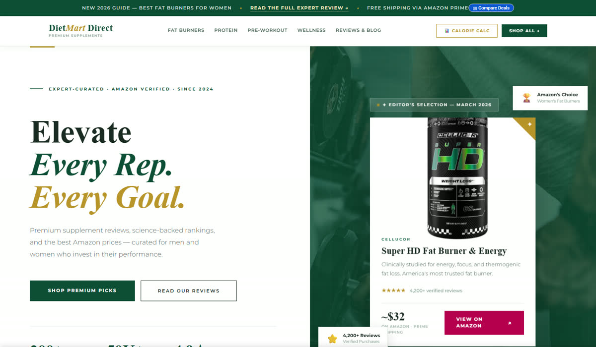 DietMart Direct website by CyberVision Media