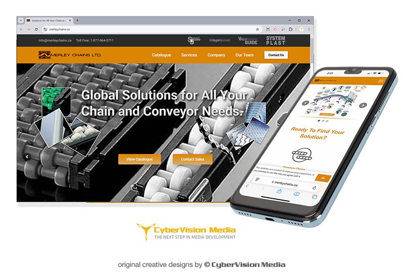 Web Design for Industrial Manufacturer, Graphics Design Services, SEO Marketing